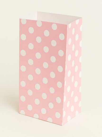 BOLSA ROSA LUNARES BLANCAS x 50u